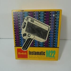 Vintage Kodak Instamatic M22 Movie Camera With Box Untested Preowned